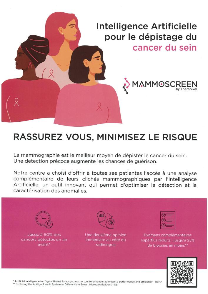 affiche mammoscreen - IA MAMMO